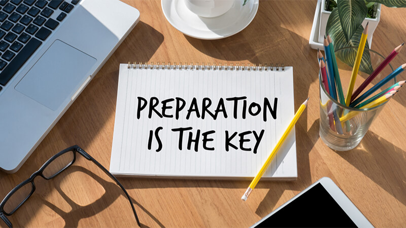 preparation is the key notebook